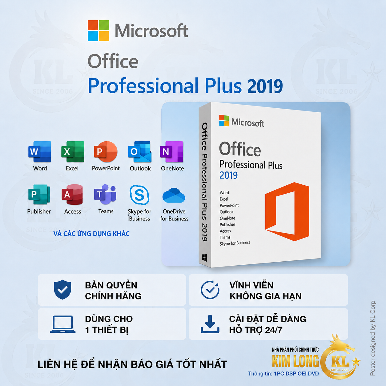 Phần Mềm Microsoft Office Professional Plus 2019